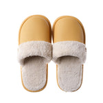 JIANBUDAN Plush warm Home flat slippers Lightweight soft comfortable winter slippers Women&#39;s cotton shoes Indoor plush slippers