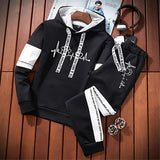 Tracksuit Women Hoodies Sweatshirt and Pants Sets Pullover Hooded Sweatshirts White Black Autumn Spring Outfits Suit Female New