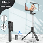 Selfie Stick Wireless Bluetooth Compatible Foldable Mini Tripod For Phone With Fill Light Shutter Remote Control For IOS Android