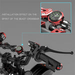 SPIRIT BEAST Motocross Table Clock Parts Scooter Decorative Hour Bell Waterproof Electronic Bell Car Clocks Watches Sports Watch