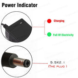 Output 42V 1.5A Lithium Battery Charger Input 100-240V For 10Series 36V Electric scooter e-Bike Charger DC 5.5*2.1 Connector