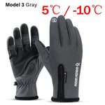 NEWBOLER 100% Waterproof Winter Cycling Gloves Windproof Outdoor Sport Ski Gloves For Bike Bicycle Scooter Motorcycle Warm Glove