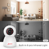 ANRAN Surveillance Camera 3MP Automatic Tracking IP Camera Home Security Camera Indoor Camera WIFI Baby Monitor Audio Video APP