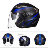 Motorcycle Helmet Double Lens Moto Helmet Open Face Scooter Racing Helmet Casco Moto Capacete Casque Scooter Motorbike Helmet