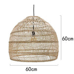 Natural Rattan Lamp Pendant light New Chinese Style Hand-woven Pendant Light for Living Room Hanging Luminaire Dining Room light