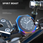 SPIRIT BEAST Motocross Table Clock Parts Scooter Decorative Hour Bell Waterproof Electronic Bell Car Clocks Watches Sports Watch