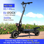 FLJ Powerful Electric Scooter 60V 5600W 11inch Off Road Big Wheel fast charge Motor e scooter kick Foldable adults Scooters