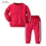 top and top Baby Clothing Sets Baby Boy Girls Clothes 2PCS Outfits Fleece Hooded Tops Pants Bebes Tracksuit Sports Clothes