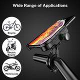 Deelife Mobile Phone Holder Motorcycle Smartphone Support for Moto Motor Motorbike Handlebar Mount Stand with Wireless Charger