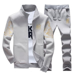 Men&#39;s Tracksuit Sportswear Sets Spring Autumn Casual Tracksuits Men 2 Piece Zipper Sweatshirt + Sweatpants Brand Track Suit Set