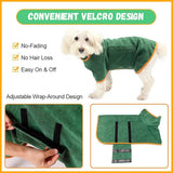 Pet Drying Coat Absorbent Bathrobe Towel Large Medium Small Dog Cat Super Fast Drying Moisture Bath Bags Robe Soft Adjustable