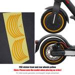 Wheel Hub Protective Reflective Sticker For Xiaomi M365 Pro 1s Electric Scooter Wheel Sticke Parts Scooter Accessories