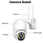 QZT WIFI IP Camera Outdoor Night Vision Video Surveillance Waterproof Wireless CCTV PTZ Camera Outdoor Home Security Camera WIFI