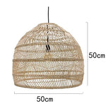 Natural Rattan Lamp Pendant light New Chinese Style Hand-woven Pendant Light for Living Room Hanging Luminaire Dining Room light