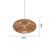 Natural Rattan Lamp Pendant light New Chinese Style Hand-woven Pendant Light for Living Room Hanging Luminaire Dining Room light