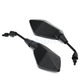 LMoDri 2Pcs/Pair Motorcycle Mirror Scooter E-Bike Rearview Mirrors Electrombile Back Side Convex Mirror 8mm 10mm Carbon Fiber