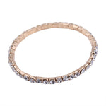 L003 CZ Crystal Bracelet Bangle Stretch Bling Single Row Rhinestones Bracelets For Women Elasticity Wedding Bridal Gift Jewelry
