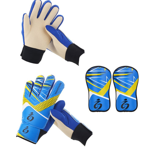 Kid&#39;s soccer goalkeeper gloves guantes de portero for children 5-16 years old soft goalkeeper gloves children riding scooters sp