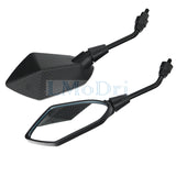 LMoDri 2Pcs/Pair Motorcycle Mirror Scooter E-Bike Rearview Mirrors Electrombile Back Side Convex Mirror 8mm 10mm Carbon Fiber