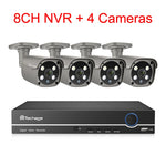 Techage Security Camera System 8CH 5MP HD POE NVR Kit CCTV Two Way Audio AI Face Detect Outdoor Video Surveillance IP Camera Set