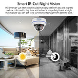 Techage 5MP Security POE Camera 3MP 48V Dome Outdoor Indoor IP Camera Audio Video Network Surveillance Camera for POE NVR System