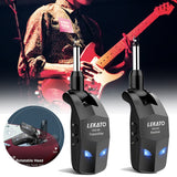 Lekato Wireless Guitar System 2.4Ghz Guitar Transmitter Receiver For Electric Guitar Wireless Transmitter Built-In Rechargeable