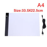 A2/A3/A4/A5 Size Three Level Dimmable Led Light Pad,Tablet Eye Protection for Diamond Painting Embroidery Tools Accessories