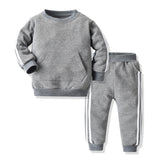 top and top Baby Clothing Sets Baby Boy Girls Clothes 2PCS Outfits Fleece Hooded Tops Pants Bebes Tracksuit Sports Clothes