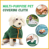 Pet Drying Coat Absorbent Bathrobe Towel Large Medium Small Dog Cat Super Fast Drying Moisture Bath Bags Robe Soft Adjustable