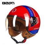 Capacete BEON 110B Motorcycle Scooter Helmet beon open face 3/4 motorbike jet vintage retro helmets Casco ECE Certification