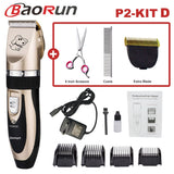 Baorun Professional Pet Dog Hair Trimmer Animal Grooming Clippers Cat Cutter Machine Shaver Electric Scissor Clipper 110-240V AC