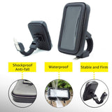 Motorcycle Telephone Holder Support Moto Bicycle Rear View Mirror Stand Mount Waterproof Scooter Motorbike Phone Bag for Samsung