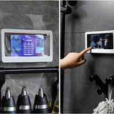 Home Wall Waterproof Mobile Phone Box Self-adhesive Holder Touch Screen Bathroom Phone Shell Shower Sealing Storage Box