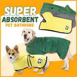 Pet Drying Coat Absorbent Bathrobe Towel Large Medium Small Dog Cat Super Fast Drying Moisture Bath Bags Robe Soft Adjustable