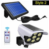 77 LED Solar Light Motion Sensor Security Dummy Camera Wireless Outdoor Flood Light IP65 Waterproof  Lamp 3 Mode For Home Garden