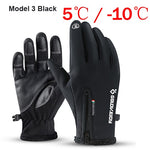 NEWBOLER 100% Waterproof Winter Cycling Gloves Windproof Outdoor Sport Ski Gloves For Bike Bicycle Scooter Motorcycle Warm Glove