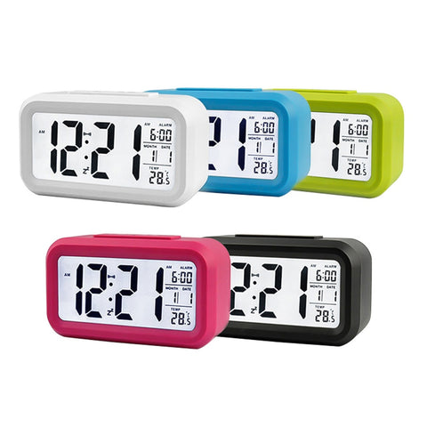 LED Digital Alarm Clock Electronic Smart Mute - shop.livefree.co.uk