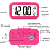 LED Digital Alarm Clock Electronic Smart Mute - shop.livefree.co.uk