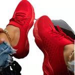 Sneakers Shoes 2022 Fashion Lace Up Platform Shoes for Women&#39;s Summer Plus Size Flat Mesh Sports Shoes Woman Vulcanize Shoes