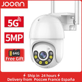 JOOAN 3MP 5MP PTZ WIFI IP Camera Audio CCTV Surveillance Outdoor 4X Digital Zoom Night Full Color Wireless Waterproof Security