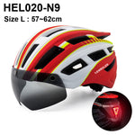 NEWBOLER Cycling Helmet Man Women LED Light Helmet Road Mountain Bike Helmet Lens For Riding Bicycle Sports Skateboard Scooter