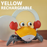 Induction Escape Crab Rechargeable Electric Pet Musical Toys Children&#39;S Toys Birthday Gifts Interactive Toys Learn To Climb Toys