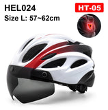 NEWBOLER Cycling Helmet Man Women LED Light Helmet Road Mountain Bike Helmet Lens For Riding Bicycle Sports Skateboard Scooter