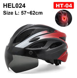 NEWBOLER Cycling Helmet Man Women LED Light Helmet Road Mountain Bike Helmet Lens For Riding Bicycle Sports Skateboard Scooter