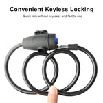 Bicycle Bike Lock Anti-theft Mtb Road Bike Steel Wire Chain Lock Motorcycle Helmet Folding Bike Electric Scooter Safety Padlock