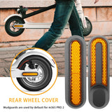 Wheel Cover Protect Shell For Xiaomi Electric Scooter Pro 2/1s/M365 Pro Front Rear Safety Reflective Tube Night Reflector Parts