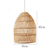 Natural Rattan Lamp Pendant light New Chinese Style Hand-woven Pendant Light for Living Room Hanging Luminaire Dining Room light