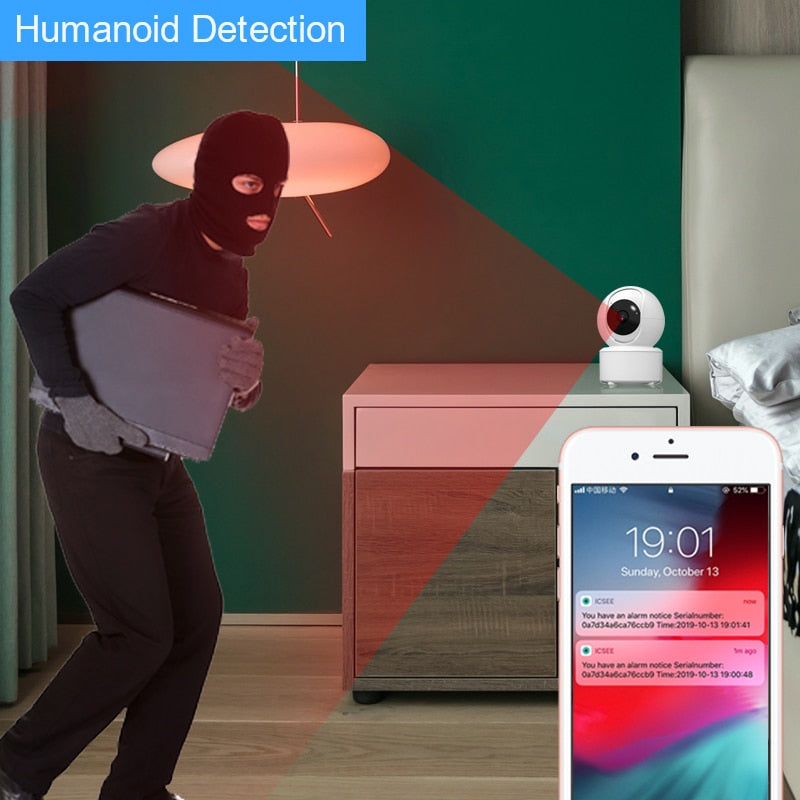 Smar HD 3MP Cloud Wireless IP Camera Intelligent Auto Tracking Of Human ...