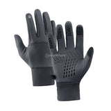 Waterproof Winter Warm Gloves Cycling Glove Anti-slip Thermal Fleece Touch Screen Glove Full-Finger Skiing Glove M- XL