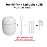 200ML Mini Ultrasonic Air Humidifier Romantic Light USB Essential Oil Diffuser Car Purifier Aroma Anion Mist Maker With LED Lamp